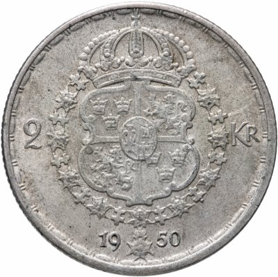 купить Швеция 2 кроны 1950