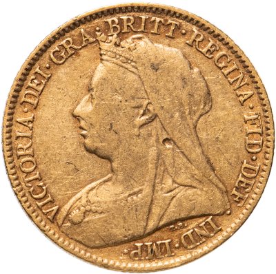 купить Великобритания 1/2 соверена (полсоверена, half sovereign) 1896