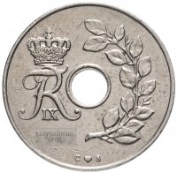 Купить Дания 25 эре (ore) 1966-1972