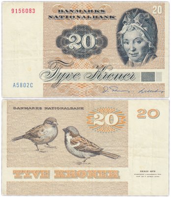 купить Дания 20 крон 1980 (Pick 49b)