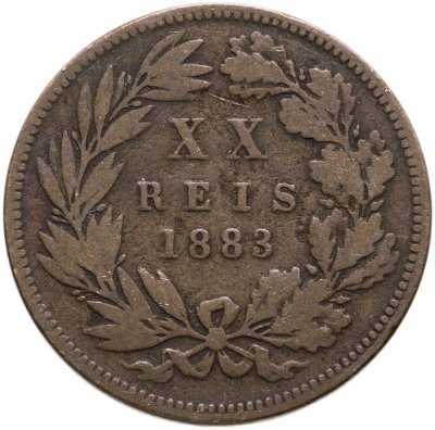 купить Португалия 20 рейс (reis) 1883