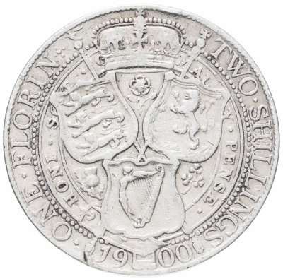 купить Великобритания 2 шиллинга (флорин, shillings) 1900