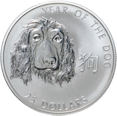 купить Соломоновы Острова 25 долларов (dollars) 2006 Китайский гороскоп - год собаки