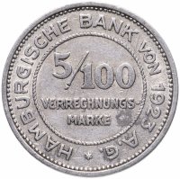 купить Германия (Гамбург) нотгельд 5 пфеннигов (5/100 марки) 1923