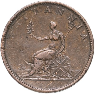 купить Великобритания 1/2 пенни (penny) 1807