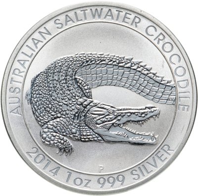 купить Австралия 1 доллар (dollar) 2014 P Australian Saltwater Crocodile (крокодил)