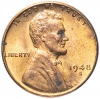 Купить США 1 цент 1948 S