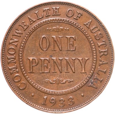 купить Австралия 1 пенни (penny) 1933