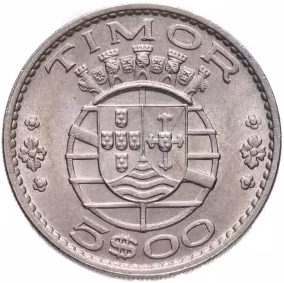 купить Тимор (колония Португалии) 5 эскудо (escudo) 1970 год