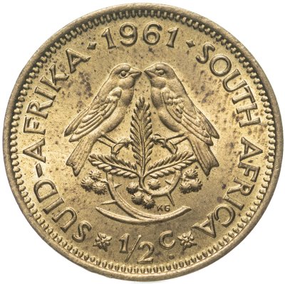 купить ЮАР 1/2 цента (cent) 1961