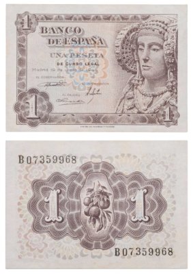 купить Испания 1 песета 1948 года (Pick 135)