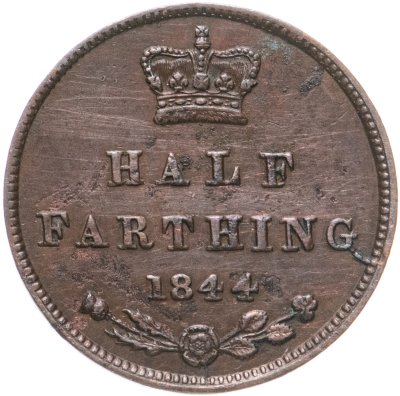 купить Великобритания 1/2 фартинга (farthing) 1844