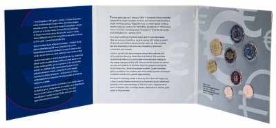 купить Латвия годовой набор евро 2019 BU (8 монет в официальном буклете "5 лет в зоне евро")