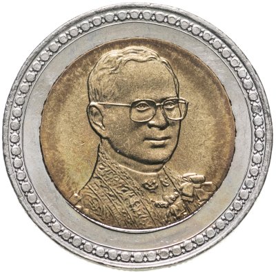 купить Таиланд 10 батов (baht) 2006 "60 лет коронации Короля Рамы IX"