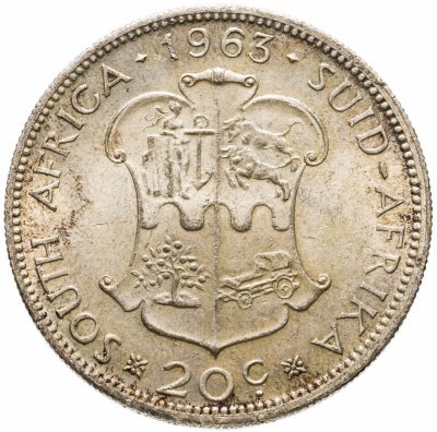 купить ЮАР 20 центов (cents) 1963