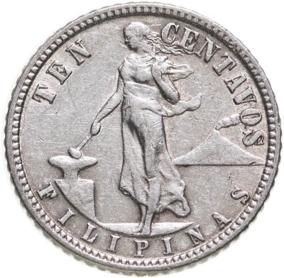 купить Филиппины 10 сентаво (centavos) 1945
