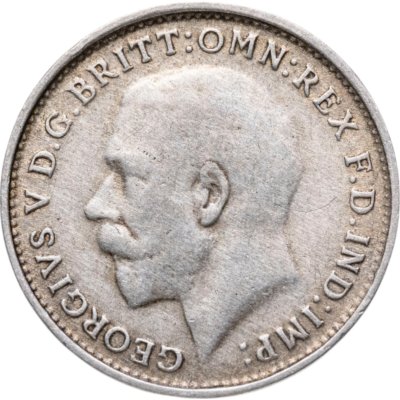купить Великобритания 3 пенса (pence) 1920-1927 Георг V (случайный год)