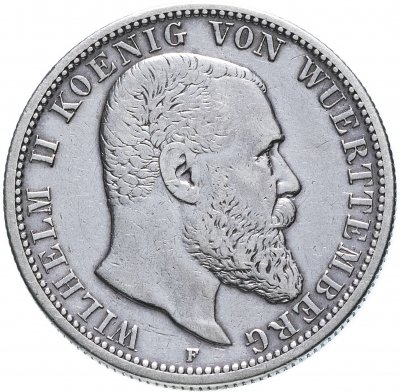 купить Германская Империя, Вюртемберг 2 марки 1903 F