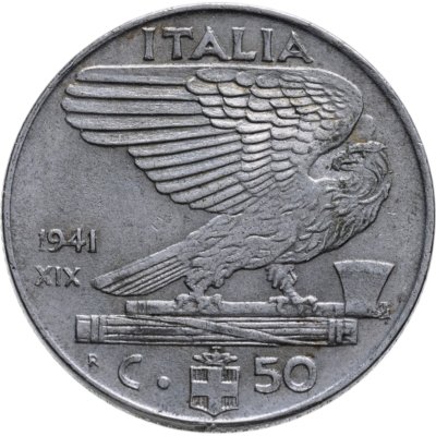 купить Италия 50 чентезимо (centesimi) 1941