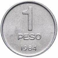 купить Аргентина 1 песо (peso) 1984