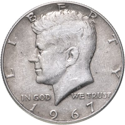 купить США 50 центов (1/2 доллара, half dollar) 1967 Kennedy Half Dollar (Кеннеди)