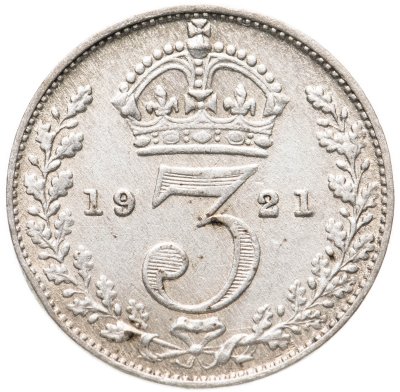купить Великобритания 3 пенса (pence) 1921-1926, случайный год