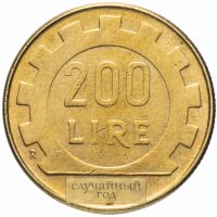Купить Италия 200 лир 1977-2001 гг.