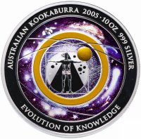 купить Австралия 10 долларов 2005 "Эволюция знания" в футляре с сертификатом
