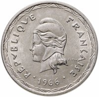 купить Новые Гебриды 100 франков (francs) 1966