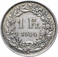 купить Швейцария 1 франк 1944