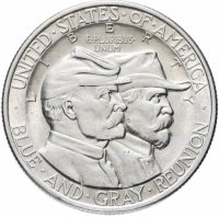 Купить США 50 центов (1/2 доллара, half dollar) 1936 "75 лет Битве при Геттисберге"