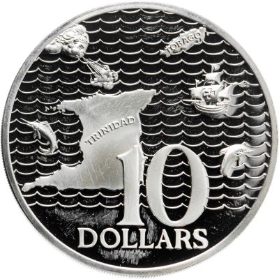 купить Тринидад и Тобаго 10 долларов 1976