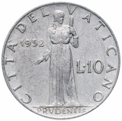 купить Ватикан 10 лир (lire) 1952