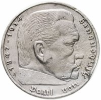 купить Германия Третий рейх 5 рейхсмарок (reichsmark) 1938 Гинденбург