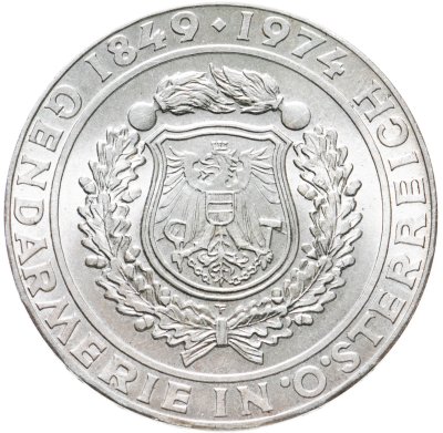 купить Австрия 50 шиллингов (shilling) 1974 125 лет австрийской полиции