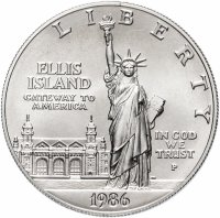 Купить США 1 доллар (dollar) 1986 P "100 лет Статуе Свободы"
