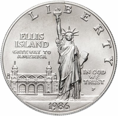 купить США 1 доллар (dollar) 1986 P "100 лет Статуе Свободы"
