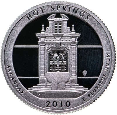 купить США 25 центов (квотер, 1/4 доллара, quarter dollar) 2010 Национальный парк Хот-Спрингс