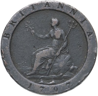 купить Великобритания 1 пенни (penny) 1797 Георг III