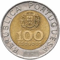 Купить Португалия 100 эскудо 1989-1999, случайная дата