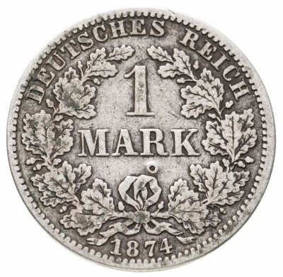 купить Германская Империя, 1 марка 1874 знак монетного двора: "А" - Берлин