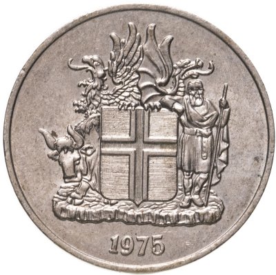 купить Исландия 10 крон (kronur) 1975