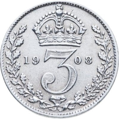 купить Великобритания 3 пенса (pence) 1908
