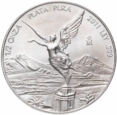 купить Мексика либертад 1/2 унции (1/2 onza, libertad) 2011"Свобода"