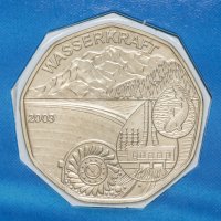 Купить Австрия 5 евро 2003 Гидроэнергетика BU