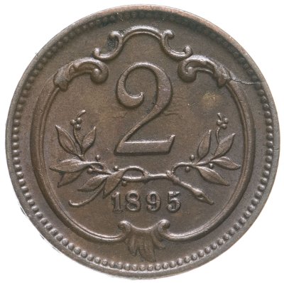 купить Австрия 2 геллера (heller) 1895