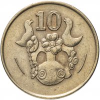 купить Кипр 10 центов (cents) 1983 - 2002 г.