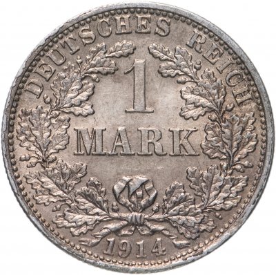 купить Германия 1 марка 1914 F знак монетного двора: "F" - Штутгарт