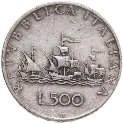 купить Италия 500 лир (lire) 1958-1961