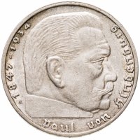купить Третий рейх 2 рейхсмарки (reichsmark) 1937